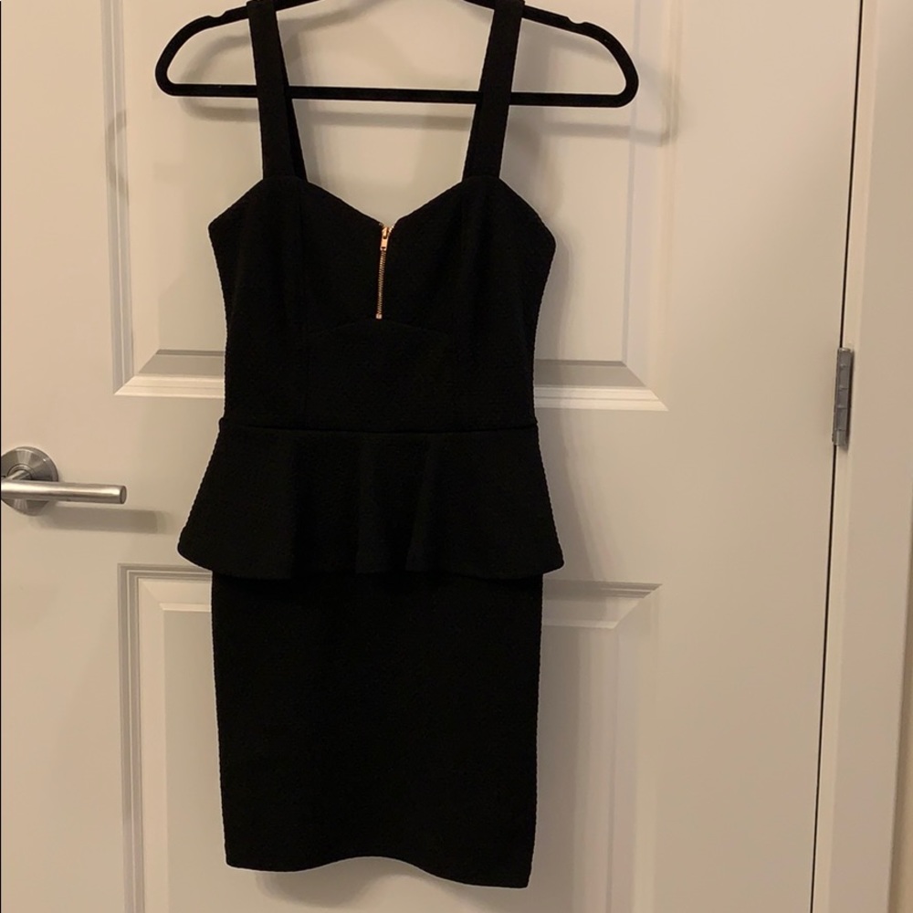 Black Peplum Dress